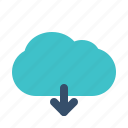 cloud, connection, data, download, interface, network, ui