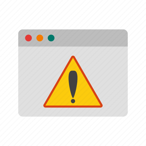 Alert, browser, caution, exclamation, mark, warning icon - Download on Iconfinder