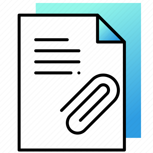 Attachment, document, file, ui, user interface icon - Download on Iconfinder