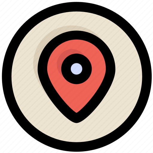 Gps, location, map pin, place, ui, ux icon - Download on Iconfinder