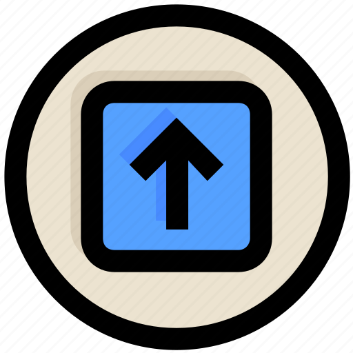 Arrow, direction, square, ui, up, upload, ux icon - Download on Iconfinder