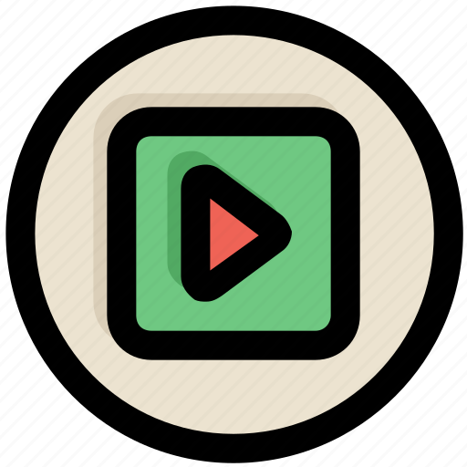 Media play, multimedia, play, player, ui, ux, video icon - Download on Iconfinder