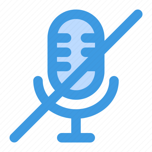 Microphone, mute, mic off, volume, audio, sound, disabled icon - Download on Iconfinder