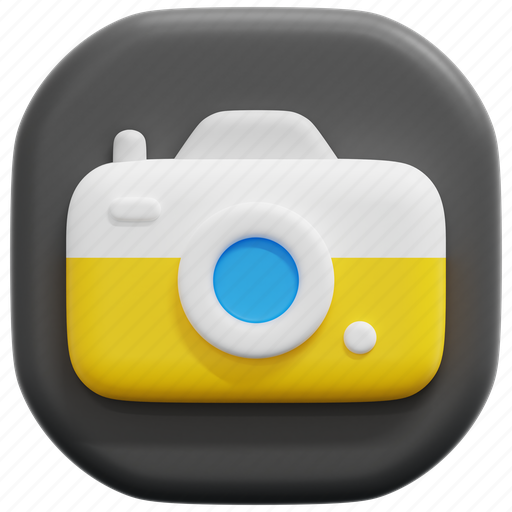 Camera, user, interface, ui, button, web, 3d 3D illustration - Download on Iconfinder