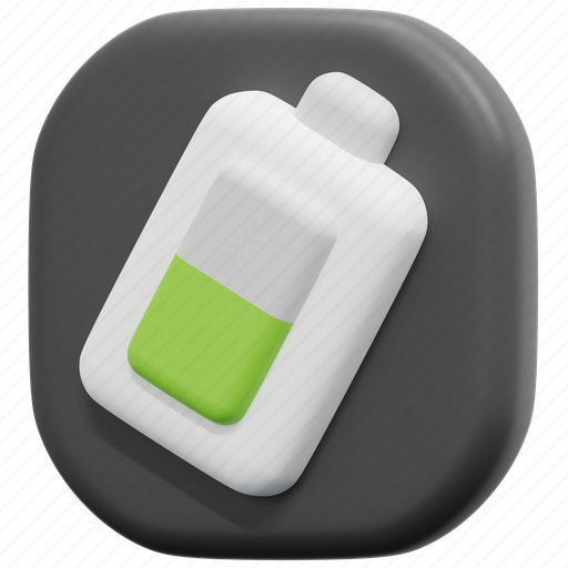 Battery, user, interface, ui, button, web, 3d icon - Download on Iconfinder