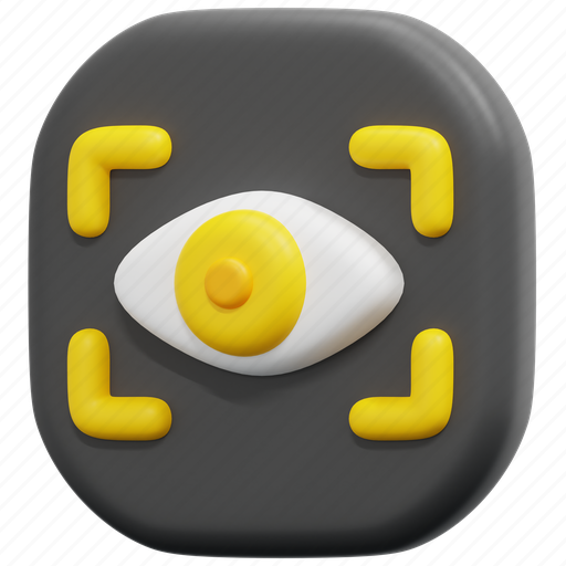 Eye, user, interface, ui, button, web, 3d icon - Download on Iconfinder