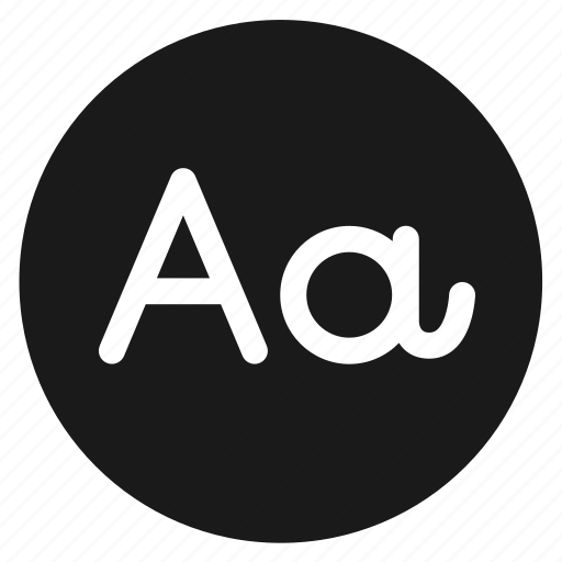 Circle, circular, font, round, typo, typography, web icon - Download on Iconfinder