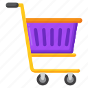 shopping, cart, basket, trolley
