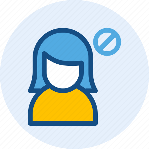Block, persona, user, women icon - Download on Iconfinder