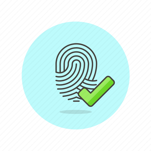 Approve, fingerprint, check, identify, scan, touch, tap icon - Download on Iconfinder