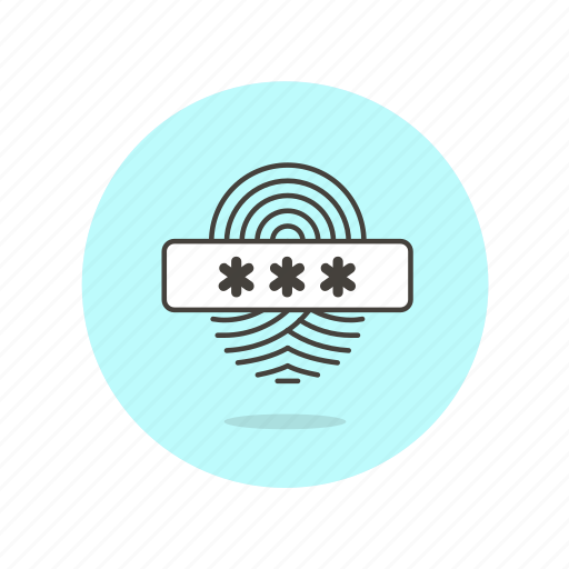 Fingerprint, passcode, biometric, password, scan, touch, user icon - Download on Iconfinder
