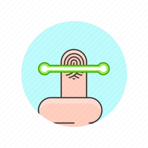 Fingerprint, scan, biometric, check, identity, touch, verify icon - Download on Iconfinder