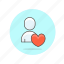 love, user, avatar, favorite, like, person, profile 
