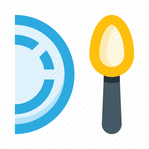 Plate, dish, spoon, dishes, tableware, eating, utensils icon - Download on Iconfinder