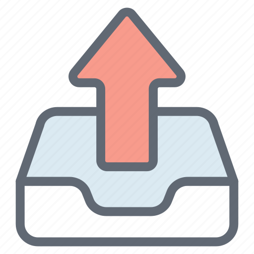Outbox, message, arrow, communication icon - Download on Iconfinder