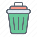 trash, can, bin, cancel, remove