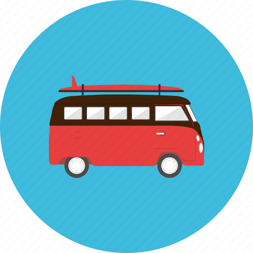 Adventure, sea, summer, transportation, travel, vacation, van icon - Download on Iconfinder