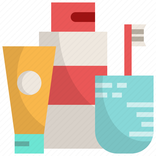 Amenity, bath, gel, lotion, shower, toothbrush icon - Download on Iconfinder
