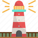 lighthouse, sea, tower, travel