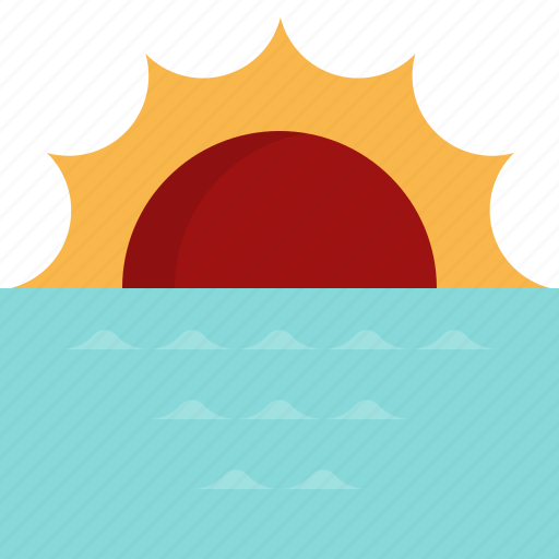 Landscape, nature, sea, sun, sunset, travel icon - Download on Iconfinder