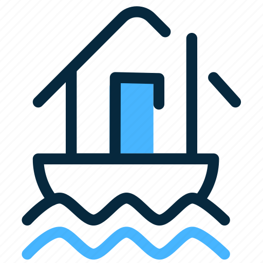 House, boat, building, home, vacation, holiday, travel icon - Download on Iconfinder