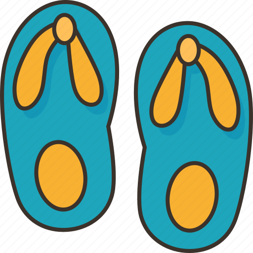 Flip, flops, beach, foot, wear icon - Download on Iconfinder