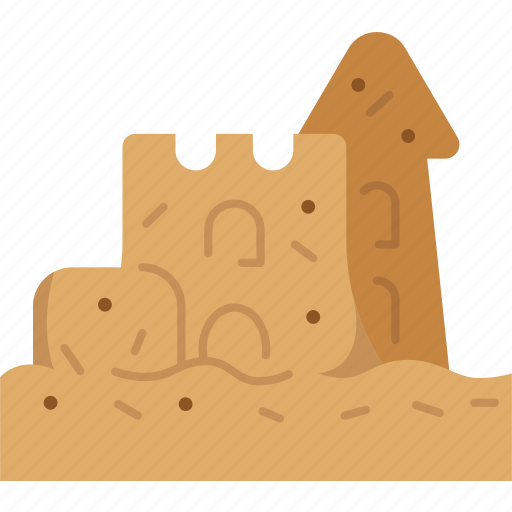 Sand, castle, beach, kids, playful icon - Download on Iconfinder