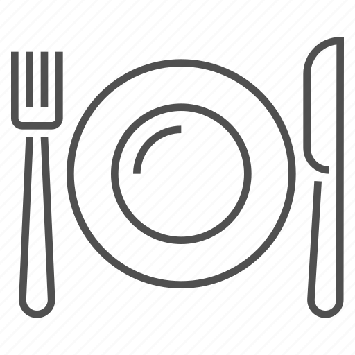 Food, fork, knife, plate, restourant icon - Download on Iconfinder