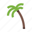 palm, tree, hand, beach, coconut, nature, plant 