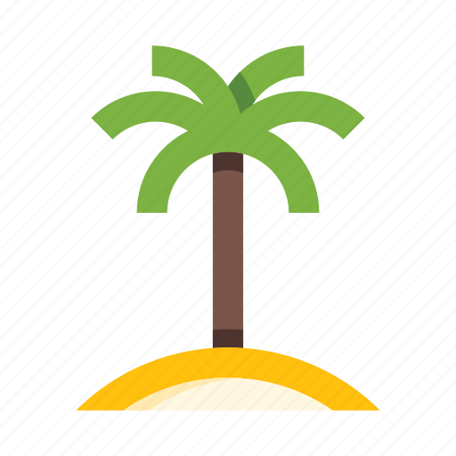 Palm, oasis, sand, desert, iceland, vacation, summer icon - Download on Iconfinder
