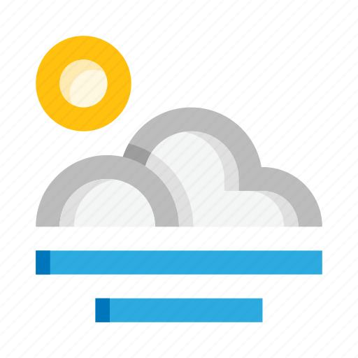 Sun, cloud, sea, water, weather, landscape icon - Download on Iconfinder