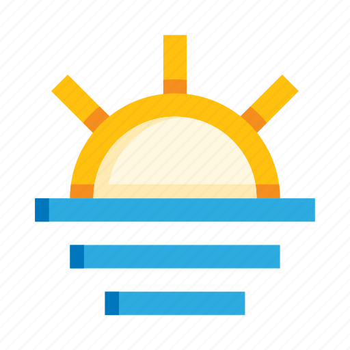 Sunset, sunrise, sun, sea, sundown, dawn, ocean icon - Download on Iconfinder