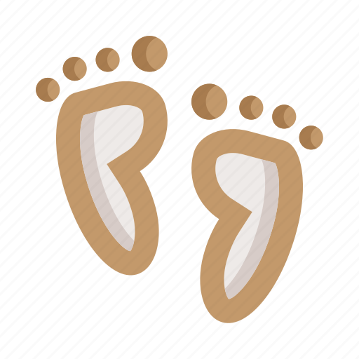 Vacation, traces, footprint, foot, baby, beach, feet icon - Download on Iconfinder