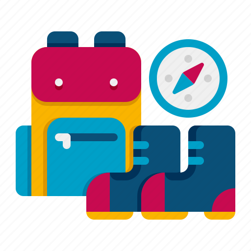 Preparation, backpack, shoes icon - Download on Iconfinder