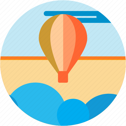 Air, balloon, cloud, hot, ride, spots, vacation icon - Download on Iconfinder