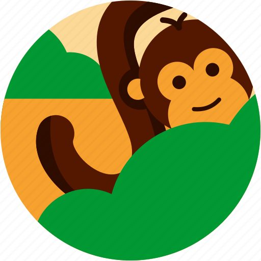 Bush, monkey, spots, tail, tree, vacation icon - Download on Iconfinder