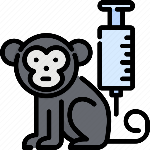 Biochemistry, laboratory, monkey, research, sample, syringe, vaccine icon - Download on Iconfinder
