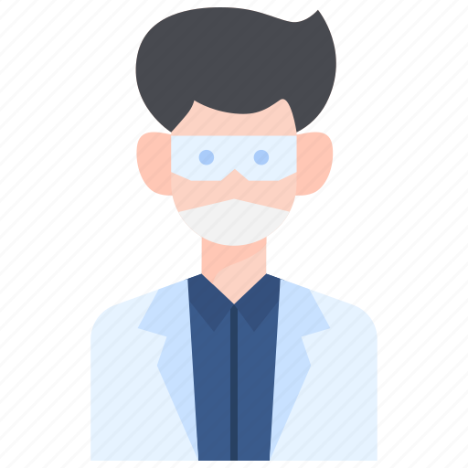 Chemistry, laboratory, male, professional, research, science, scientist icon - Download on Iconfinder
