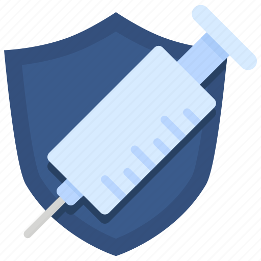 Health, medical, protection, save, shield, syringe, vaccine icon - Download on Iconfinder