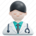 doctor, user, man, avatar, healthcare, professions, and, jobs, vaccine, 3d, element 