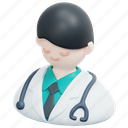 doctor, user, man, avatar, healthcare, professions, and, jobs, vaccine, 3d, object 