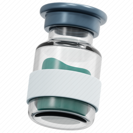 Ampoule, vaccine, vial, medicine, drug, healthcare, and 3D illustration - Download on Iconfinder