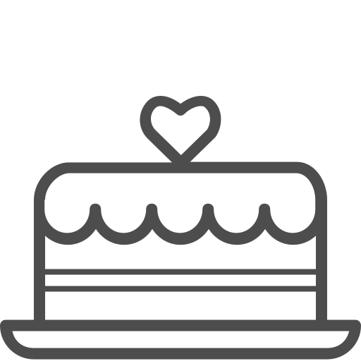 Cake, dessert, valenticons, valentine, heart, sweet, valentines icon - Free download
