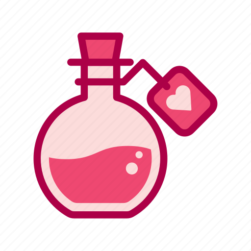 Download Heart, love, potion, valentine icon