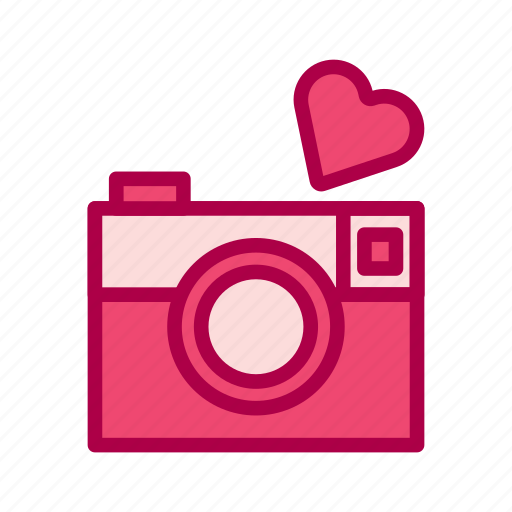 Camera, heart, love, photo, valentine icon - Download on Iconfinder