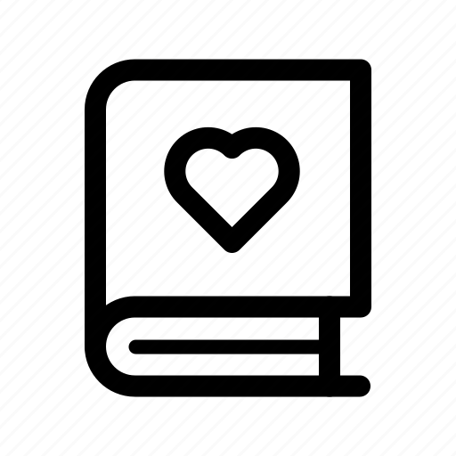 Book, heart, love, education, romantic, valentine, wedding icon - Download on Iconfinder