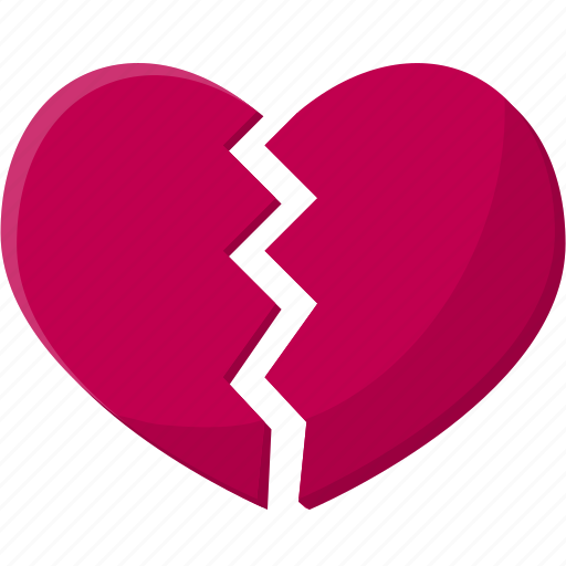 Broken, broken heart, broken heart shaped, dislike, heart, love and broken heart icon - Download on Iconfinder