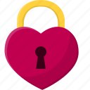 heart lock, lock, lock and unlock, locked, locker, password