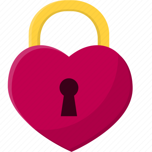 Heart lock, lock, lock and unlock, locked, locker, password icon - Download on Iconfinder