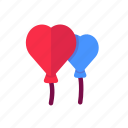 balloon, heart, love, message, romance, valentine, valentines